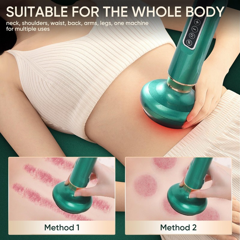 recgovt Handheld Cellulite Massager - 3 in 1 Vacuum Cupping