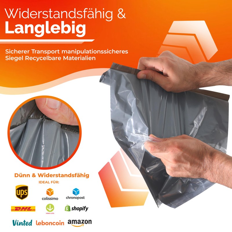 SMARTYnas Hochwertige Versandtaschen Packung mit 30 Versandtüten für Vinted und