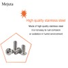 Metuja M8-1.25x20mm Button Head Socket Cap Bolts Screws（50pcs）, Stainless Steel,