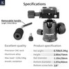 INNOREL D30 Tripod Ball Head with Handle, 360° Panoramic Ballhead