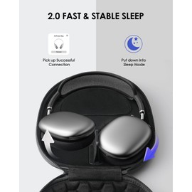 Smart Case 2.0 Slimline for AirPods Max Headphones Supports Sleep Mode, AirPods Max Accessories, Upgrade Anti-Scratch Portable Carry Travel Bag (Midnight)