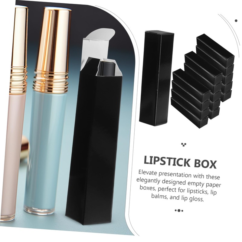 Beavorty Minimalist Design Lipstick Boxes Lip Gloss Paper Containers Packing