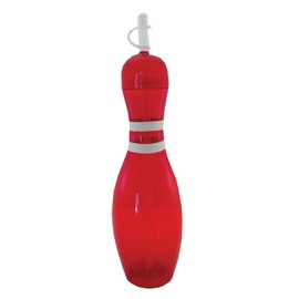 Large Bowling Pin Water Bottle - 32 ounce (Red)