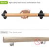 SELEWARE 52 Inch Wood Handrail Indoor Stairs Handrail Wall Mount