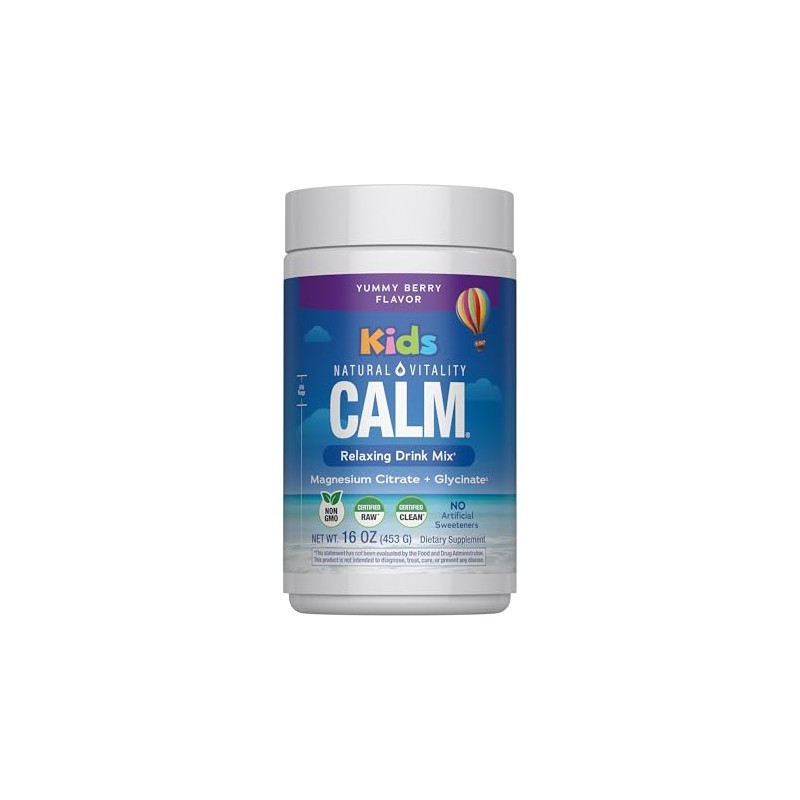 Natural Vitality CALM Kids, The Kids' Calm-Focus Drink Mix, Berry,