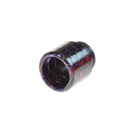Armerah Snakeskin 810 Drip Tip eCig Mouthpiece Short/Wide Epoxy Resin 3 Pack Purple