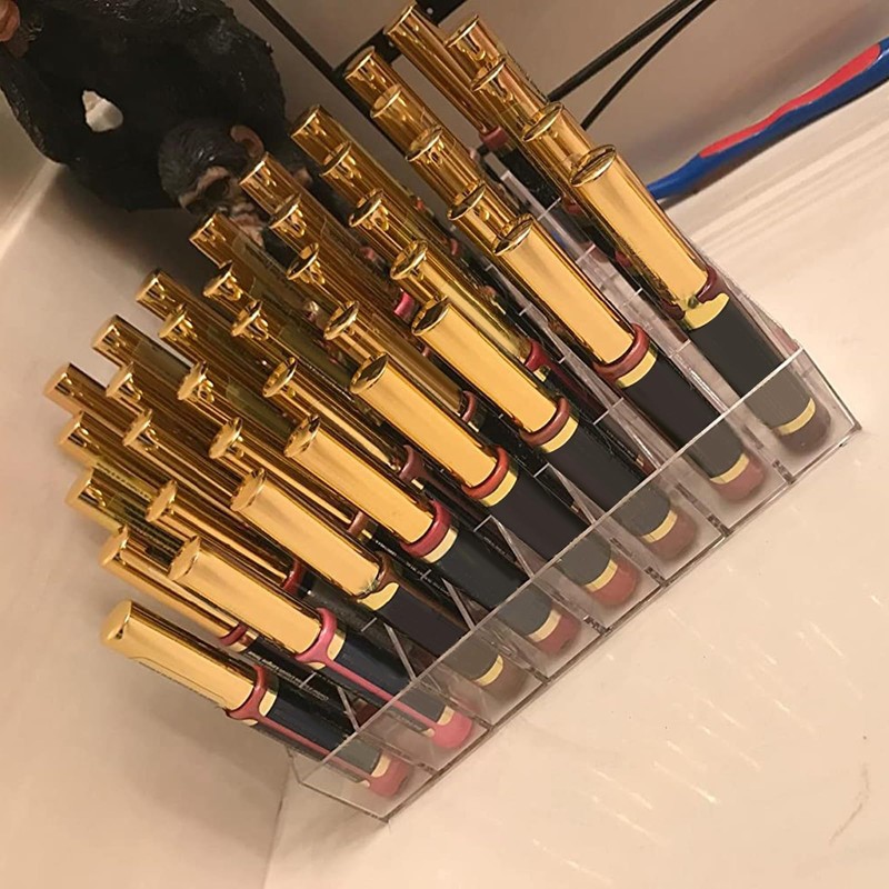 Hedume 2 Pack Lipstick Holder, 40 Slot Acrylic Lipstick &