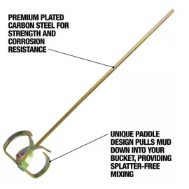 DEWALT Pro Mixer Paddle 32” Shaft 7” Head Gold Drywall Mixer / BRAND NEW