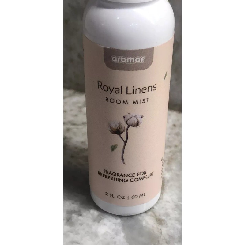 aromar Royal Linens Room Mist For Refreshing Comfort 2floz/60ml. ShipN24Hours