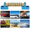 Wobekuy 8 Terminal Bus Bar Terminal Block 10 Pack Brass