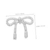 Mikinona 30pcs Silver Hollow Bowknot Nail Charms Cute Nail Accessories