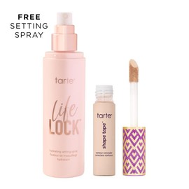 tarte perfect & set kit - shape tape concealer & life lock setting spray:_20B light