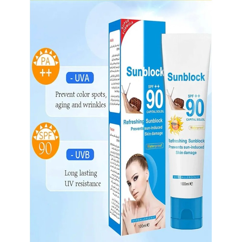 Bloqueador Solar Protector Baba De Caracol Spf 90 100 Ml