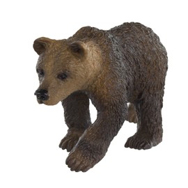 Safari Ltd. Grizzly Bear Cub Figurine - Detailed 3" Plastic Model Figure - Fun Educational Play Toy for Boys, Girls & Kids Ages 1+