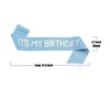 MGJSRNH Birthday Gift for Girl,'It's My Birthday' Sash for Girl,Silver