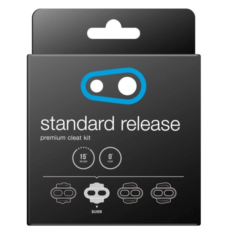 Crankbrothers Pedal Plates 2-Hole Premium Zero Float, Silver, 15338