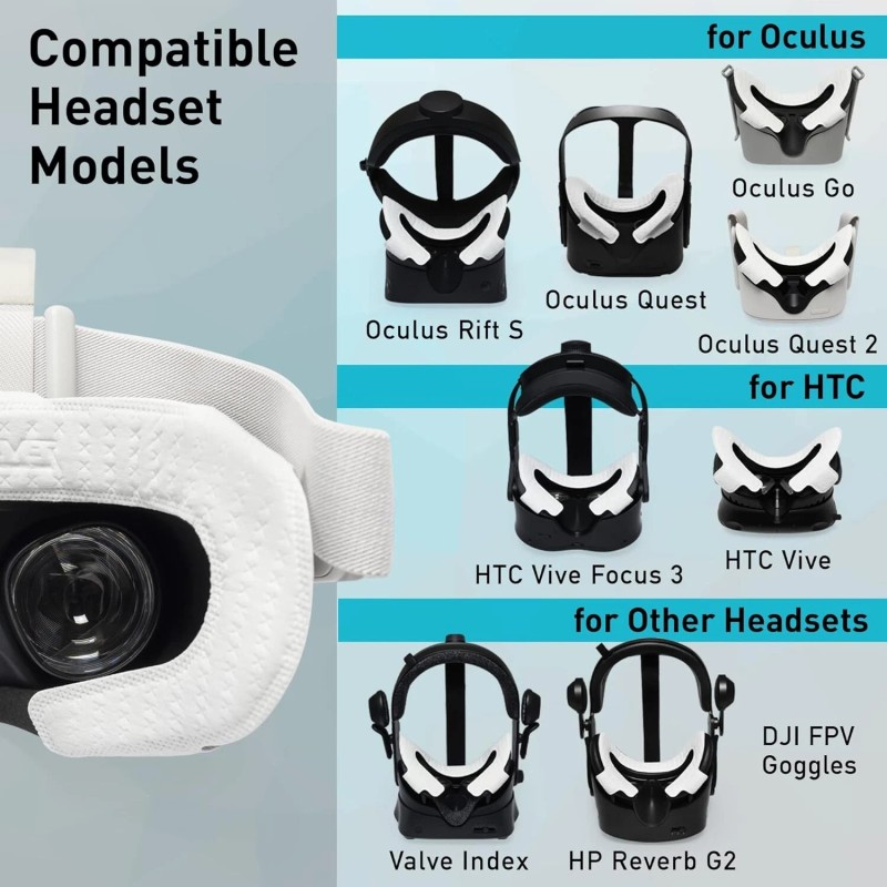 VRCover NEW Universal Face Cover Disposable VR Mask Headsets Vive