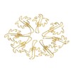 50 Pcs Paper Clips Portable Mini Cute Golden Coconut Tree