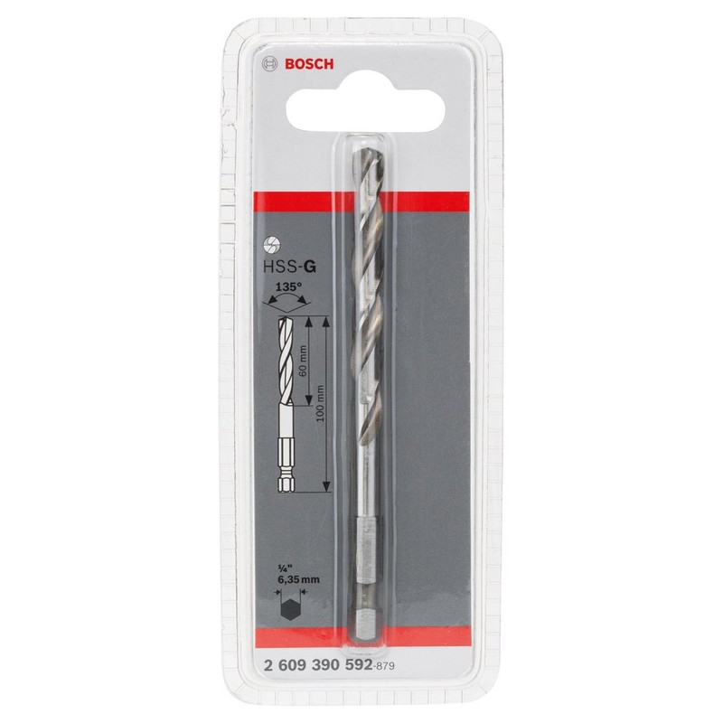 Bosch 2609390592 Pilot Drill Bit Hss-G/L, 100mm, 45cm x 40cm