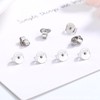 Pack of 20 Earring Lifter Earring Clasps, Clasps, Silver, 925