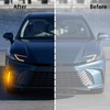 ZDEERAOTO LED Front Bumper Fog light DRL Amber Sequential Turn