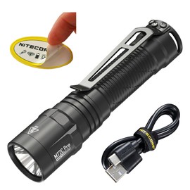 Nitecore MT2C Pro 1800 Lumen EDC Flashlight, USB-C Rechargeable, High Efficient LED, Long Runtime, Long Throw, Slim, Lightweight for Everyday Carry, Glove Box or Outdoor