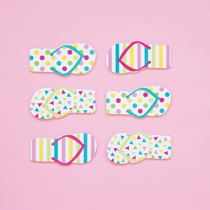 Unique Super Fun Beach-Themed Flip Flop Note Pads - 12