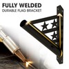 J JACKCUBE DESIGN Flag Pole Holder Heavy Duty Stainless Steel