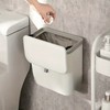 Wall Mounted Trash Bin Space Saving Hanging Garbage Can for