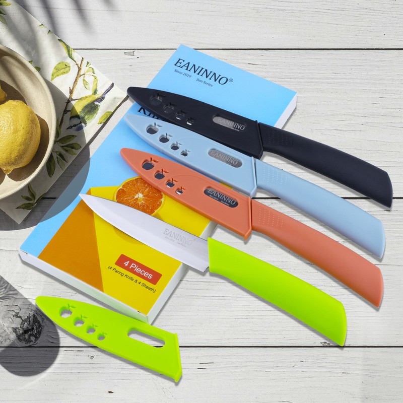 EANINNO Paring Knife Set, 4 inch Kitchen Paring Knives with