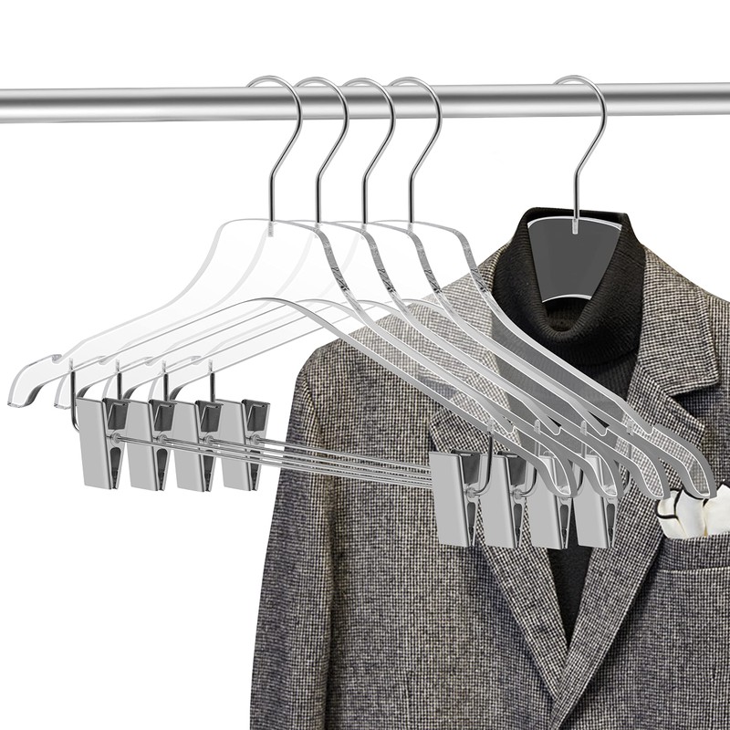 Quality Lucite Acrylic Clear Skirt Pants Trousers Bottom Hangers -