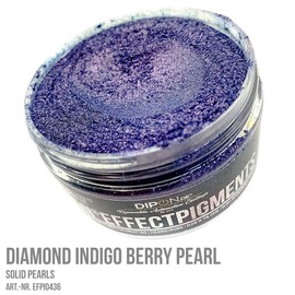 Effektpigment DIAMOND INDIGO BERRY PEARL Perlglanz Metallic Farbpulver Pigment für Epoxidharz Autolack Sprühfolie Nail Art Aquarell Kosmetik Seife Puder, (25 Gramm)