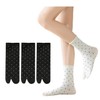 Qzkouma FZDD-75 Women's 2 Toe Socks, 3 Pairs Set, Cotton
