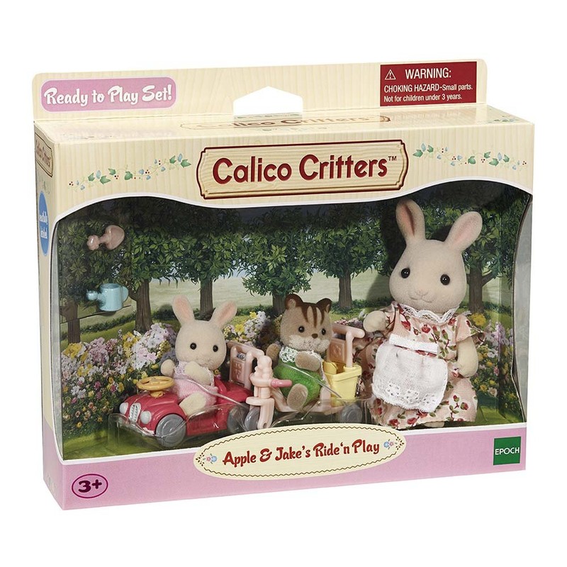 Calico Critters Apple & Jake's Ride n Play