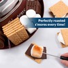 Nostalgia Indoor Electric Stainless Steel S'mores Maker with 4 Compartment