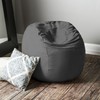 Jaxx Bean Bag Chair with Removable Cover, 3', Charcoal