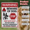 Beware of Dog Sign Warning Tin Signs Beware of Dog