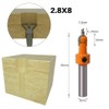 Heyu-Lotus 5 Pcs HSS Countersink Drill Bit Set, Woodworking Chamfer