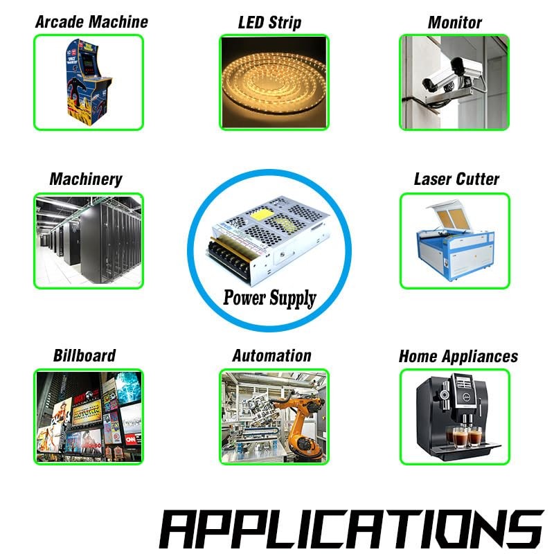 Arcity 5V 12V 24V Output Switching Power Supply Unit Adjustable