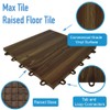 Greatmats Max Tile Vinyl Interlocking Wood Grain Tiles for Basement