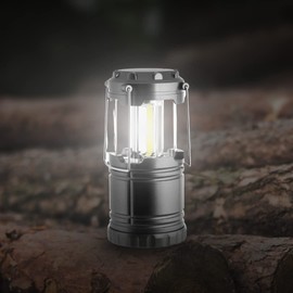 Garden Mile Stylish Hanging 3 COB Lantern LED Light - Portable 260 Lumen Made from ABS 360° Lighting, Emergency Torch Light 8hrs Run Time Indoor Outdoor Use for Camping, Fishing, Repairs (A+)