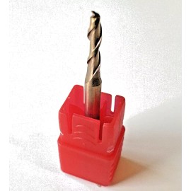 FM Carbide 3/32" Square End Mill 2 Flutes (TiSIN) LOC 3/8" Overall Length 1.50" D2 = 1/8"