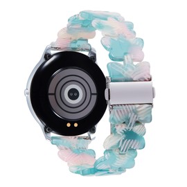 BINLUN Watch Straps 20 mm 22 mm Resin Fashion Butterfly Smartwatch Bracelets 6 Colours Quick Release Lightweight Replacement Bands for Selection Gold/Rose Gold Buckle, Resin, No gemstone