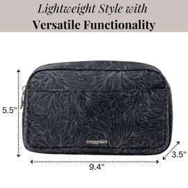 Pocket Cosmetic with Brush Organization - Lightweight 9.4”x5.5”x3.5” Makeup Bag - Travel Essentials Makeup Organizer