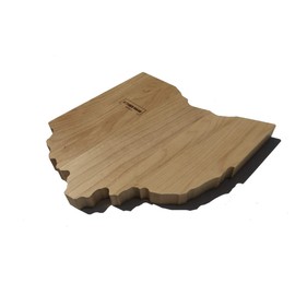 Maple Wood Cutting Board State Shaped (Ohio)