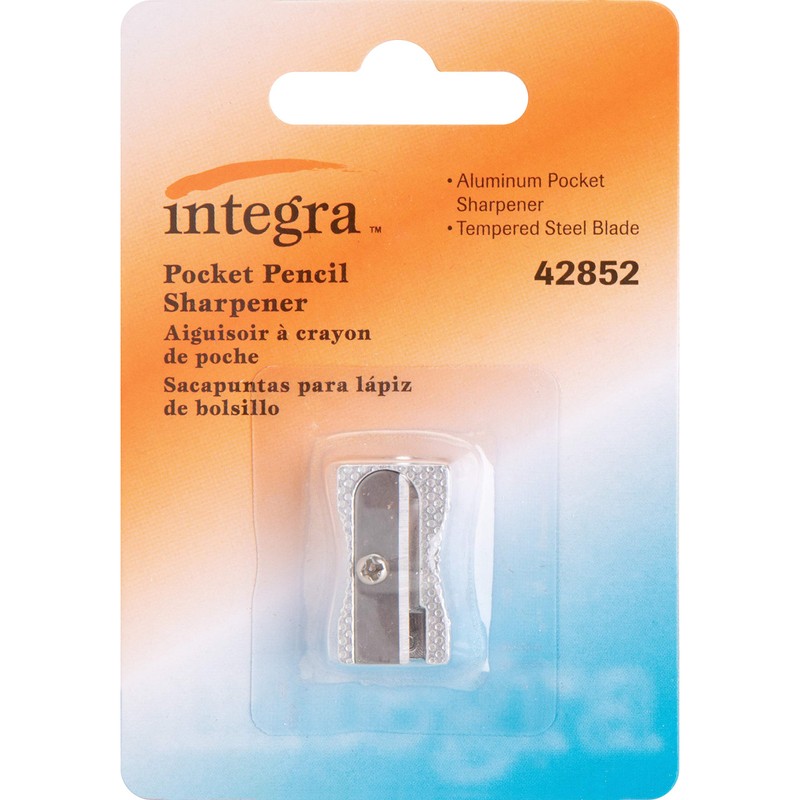 Integra Aluminum Pocket Sharpener, Steel, Silver (ITA42852)