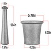 Cast Iron Mortar and Pestle Rock-Ore Crusher Mortar Large Size