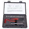 17 Pcs Thread Repair Kit M10x1.25 Stainless Steel Rethreading Tap