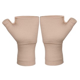 Minkissy Wrist Support Compression Sleeves for Thumb Brace for Pain Management Lightweight Breathable Material for Daily Activities Khaki Color