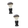 NOLITOY 2pcs Beard Wash Styling Brush Set Men's Boar Bristle